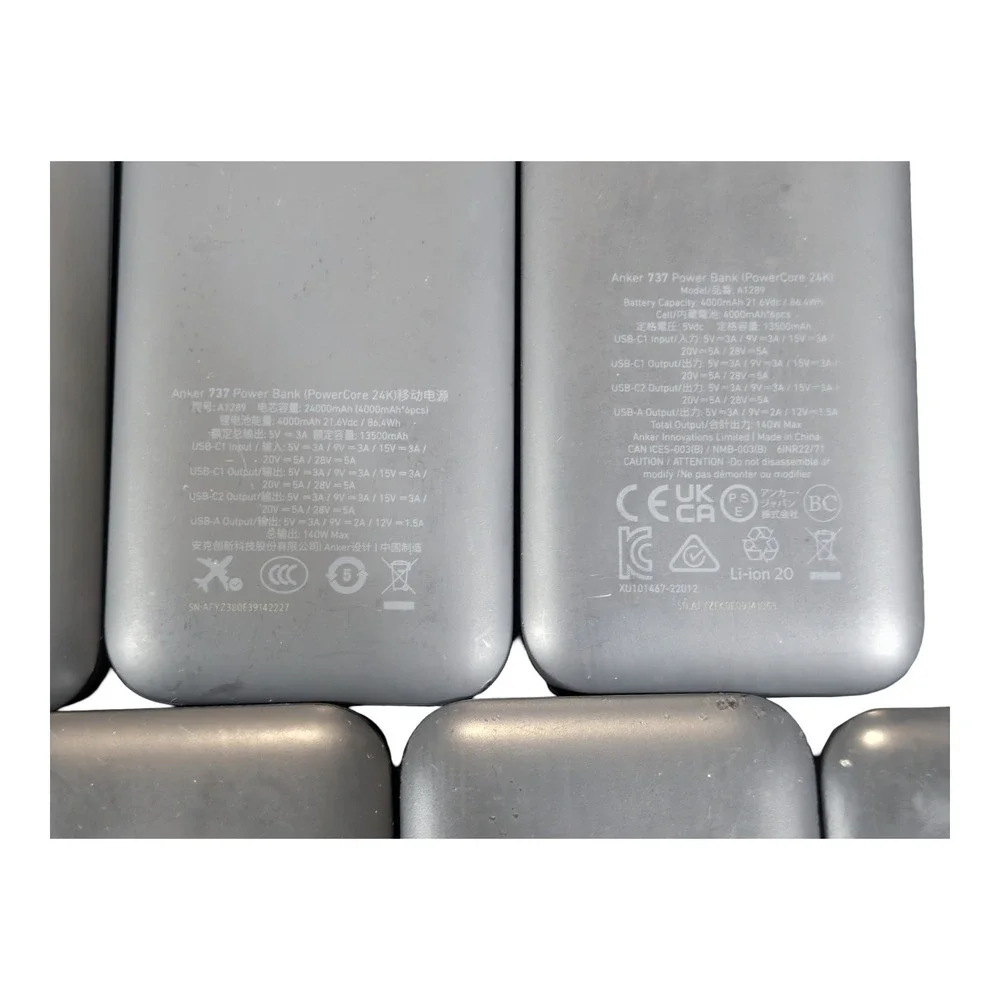 BbAP (Lot Of 9) Anker 737 Power Bank 140W Max Fast Charge 24kmAh (Parts Only)